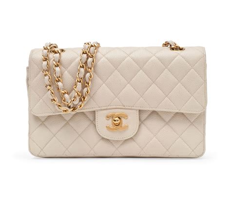 chanel flap bag cream|authentic Chanel classic flap bag.